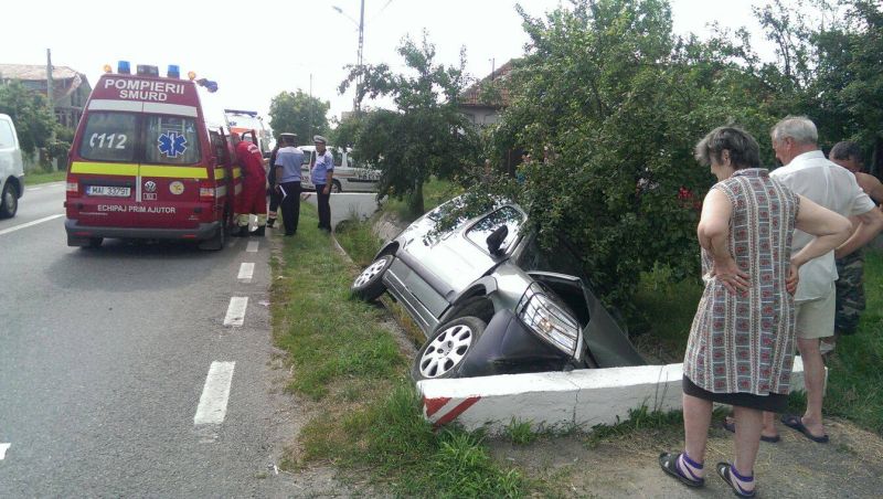 Accident spectaculos la Drăgoieni