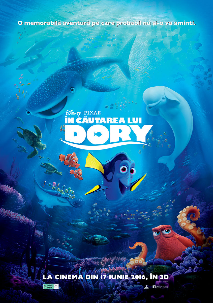 Finding Dory (2016) În căutarea lui Dory – 15:00(3D, ro)