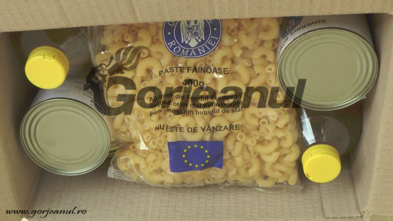 A început redistribuirea alimentelor europene între comunele din Gorj