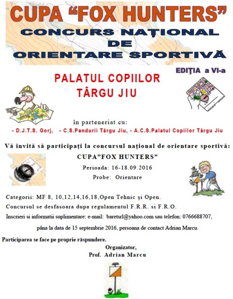 Concurs național de orientare sportivă la Mușetești