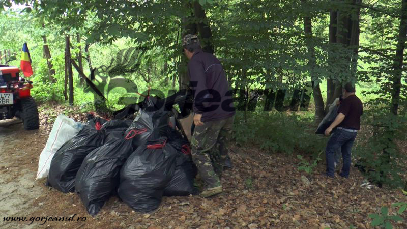 Salariaţii de la Apele Române, la strâns de gunoaie