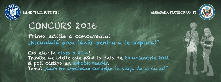 Liceenii, îndemnați să spună cum îi afectează corupția