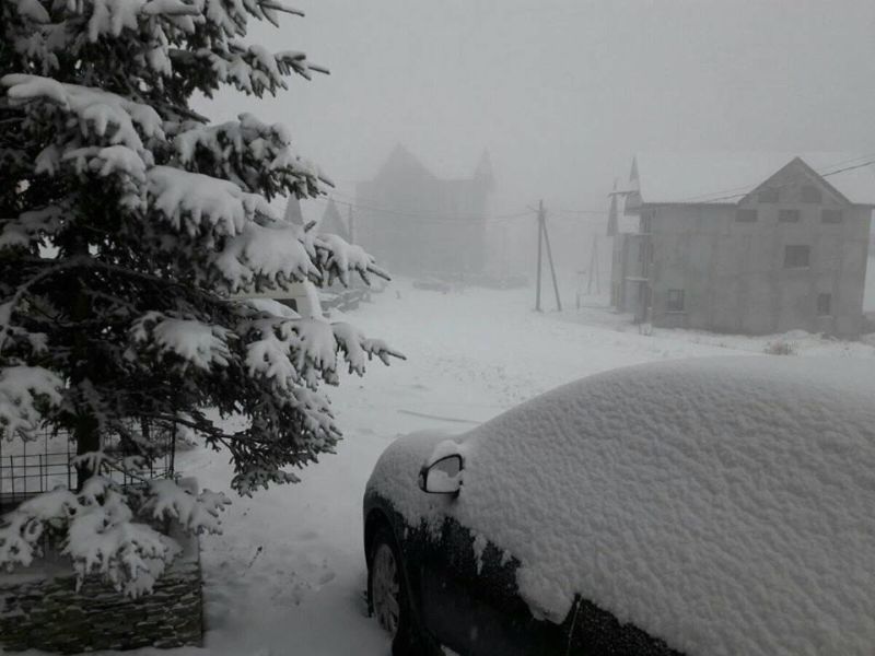 Iarna s-a instalat, deja, la Rânca