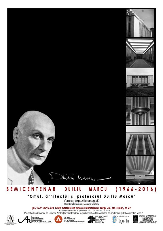 Expoziție omagială Duiliu Marcu, la Târgu-Jiu