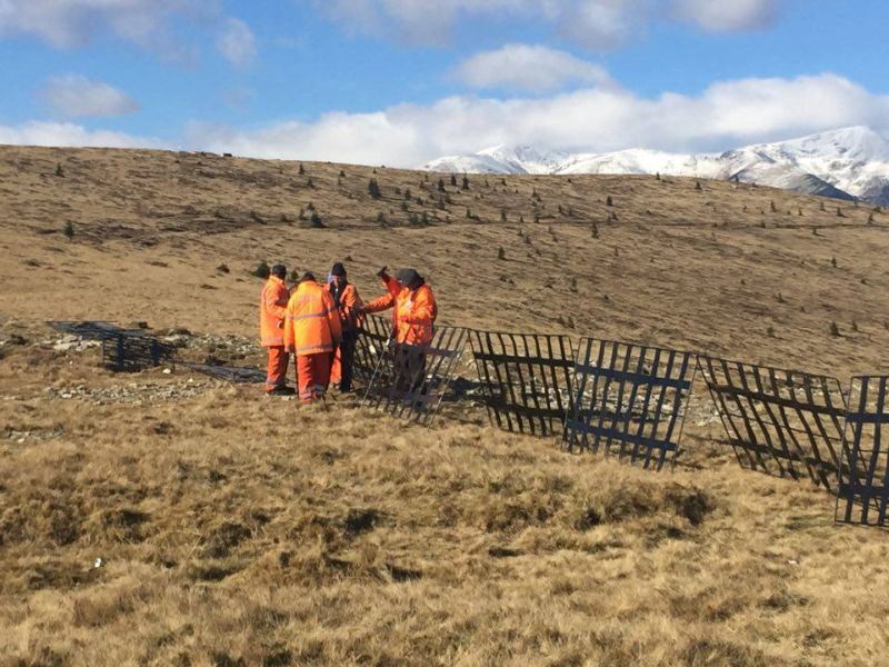 2000 de metri liniari de parazăpezi, în zona Rânca