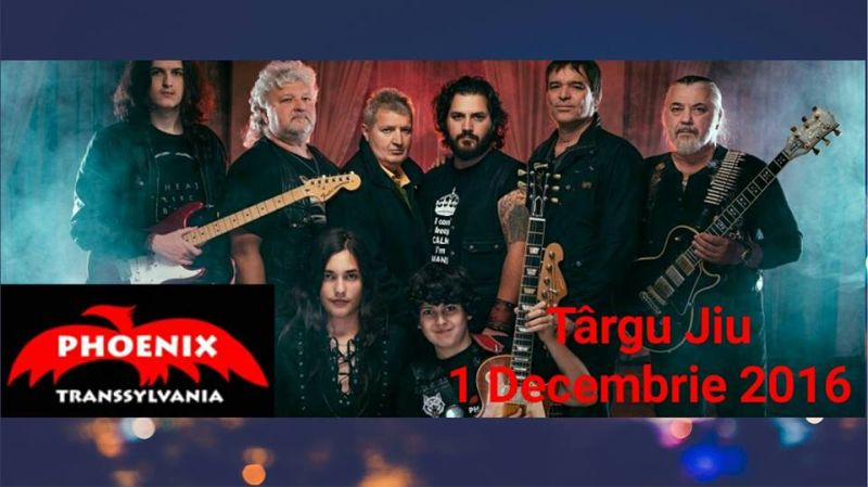 Phoenix concertează şi aprinde iluminatul festiv la Târgu-Jiu