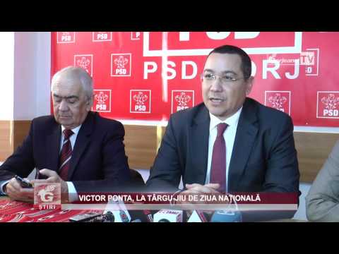 VICTOR PONTA, LA TÂRGU-JIU DE ZIUA NAȚIONALĂ