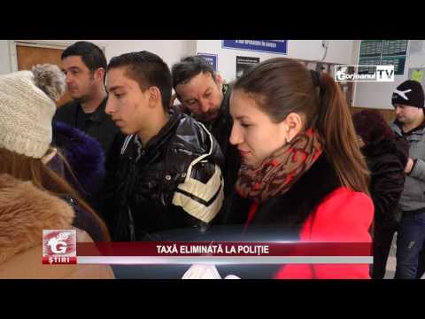 TAXĂ ELIMINATĂ LA POLIȚIE