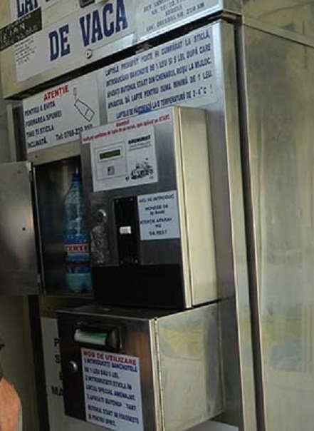 Arestat după ce a furat banii din dozatorul de lapte