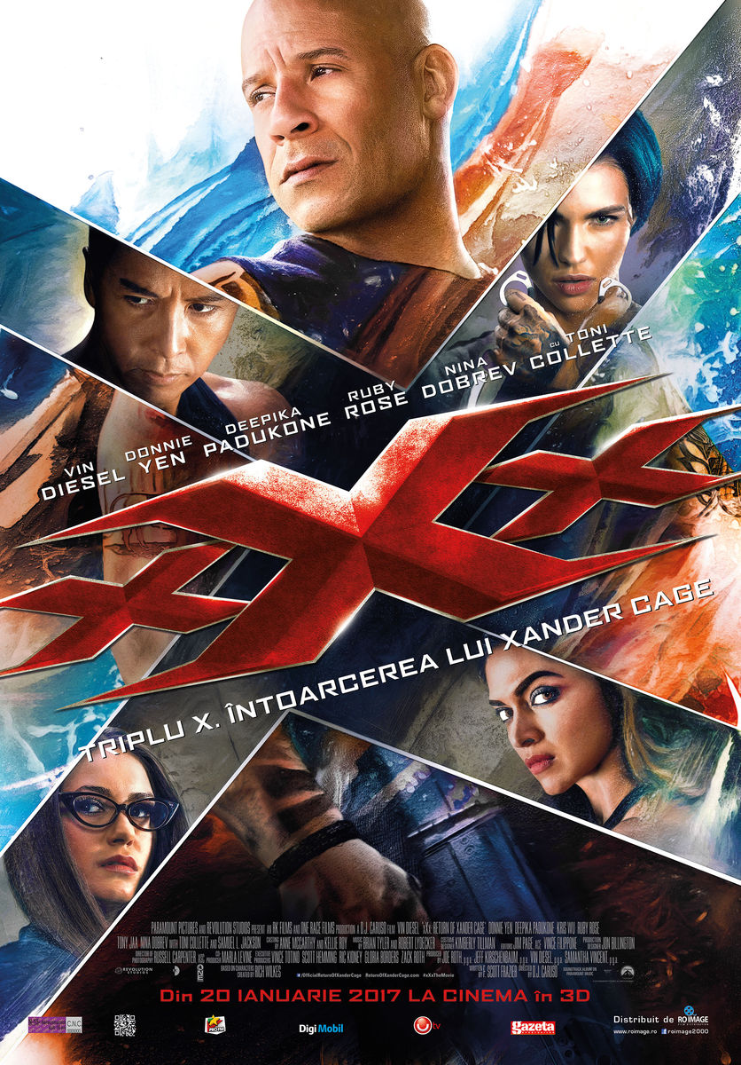 xXx: Return of Xander Cage (2017) Triplu X: Întoarcerea lui Xander Cage – 18:00(3D)