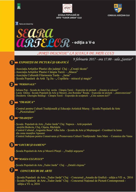 Lucrări semnate de elevii Școlii Populare de Artă Târgu-Jiu, expuse la Cluj