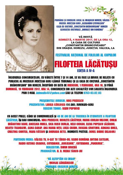 Festivalul ”Filofteia Lăcătușu”, la a IV-a ediție