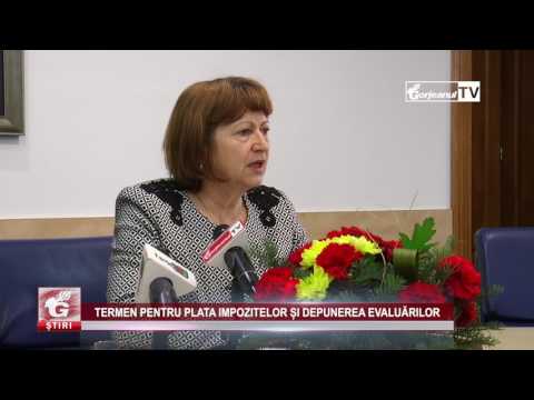 TERMEN PENTRU PLATA IMPOZITELOR ȘI DEPUNEREA EVALUĂRILOR