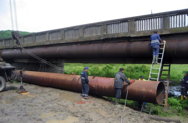 Firul II al conductei de apă de la Izverna trece prin Tismana-Rovinari-Ţânţăreni