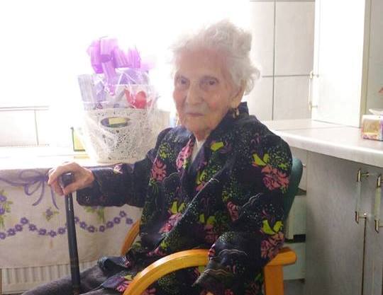 La 100 de ani, Văduva unui veteran de război, felicitată de autorități