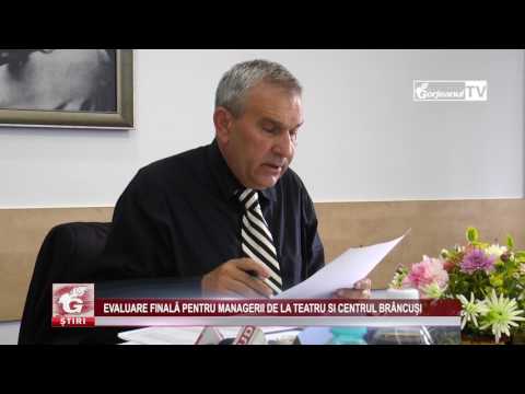 EVALUARE FINALĂ PENTRU MANAGERII DE LA TEATRU SI CENTRUL BRÂNCUȘI