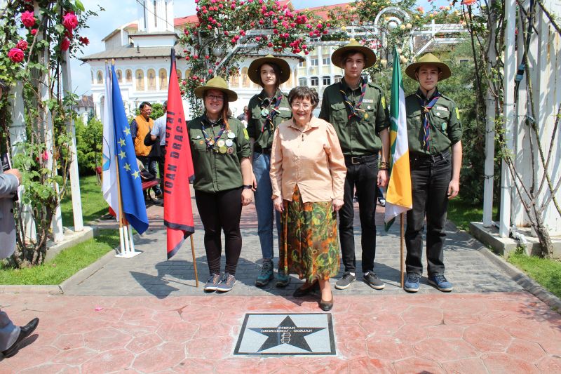 Dezvelirea stelei „Ștefan Georgescu-Gorjan” pe Aleea Nemuritorilor din Târgu-Jiu