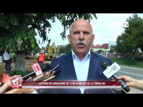 LUCRĂRI DE CANALIZARE DE 12 MILIOANE DE LEI, LA TÂRGU-JIU