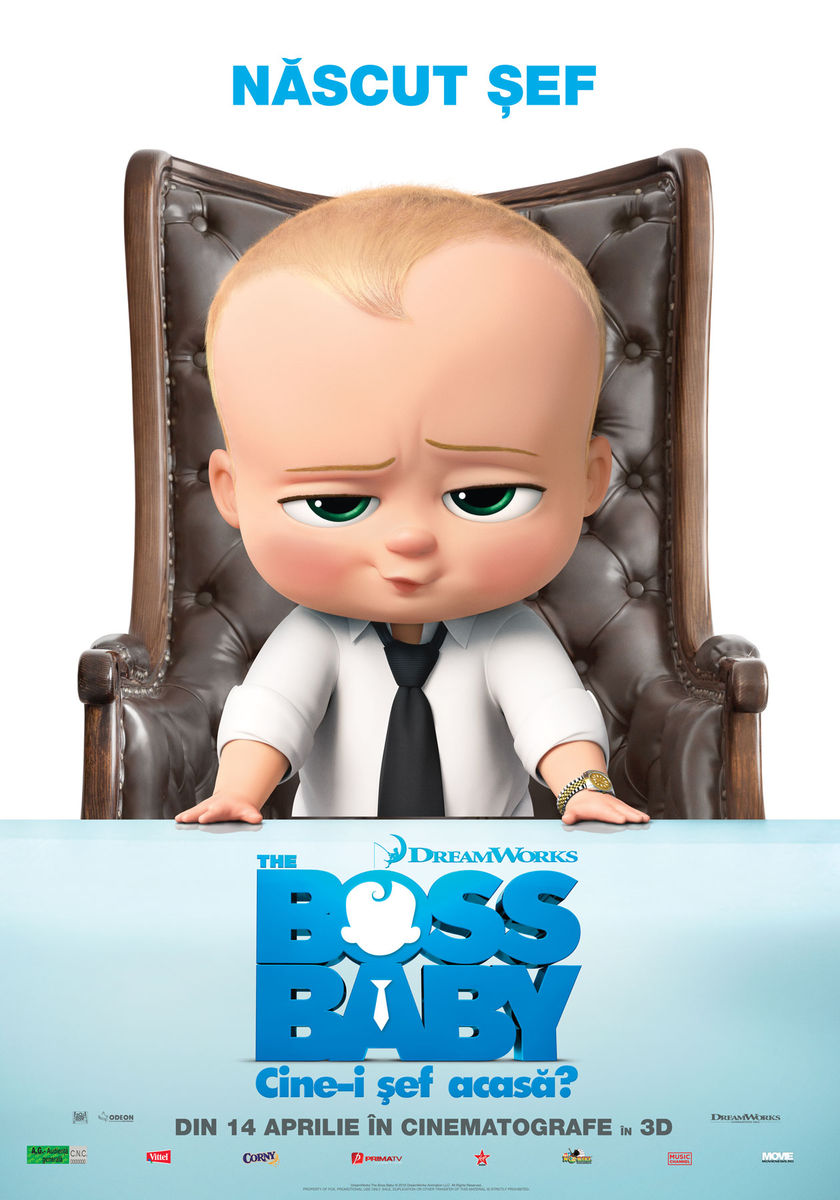 The Boss Baby (2017) The Boss Baby: Cine-i şef acasă? – Sergiu Nicolaescu 14:00(3D)
