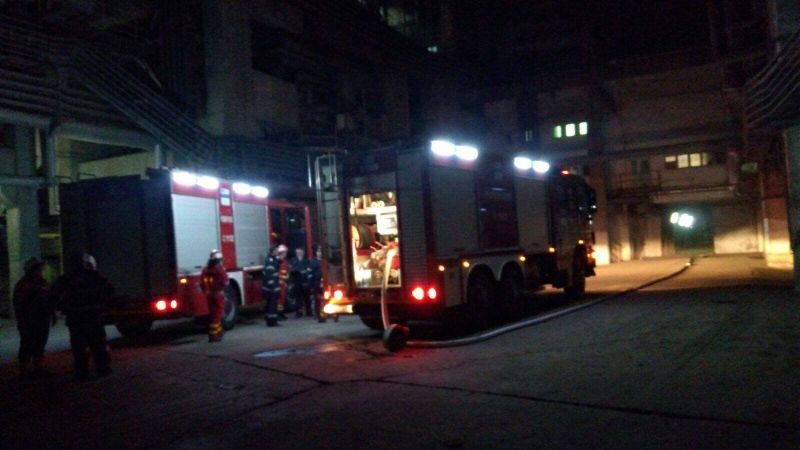 Incendiu la Termocentrala Turceni