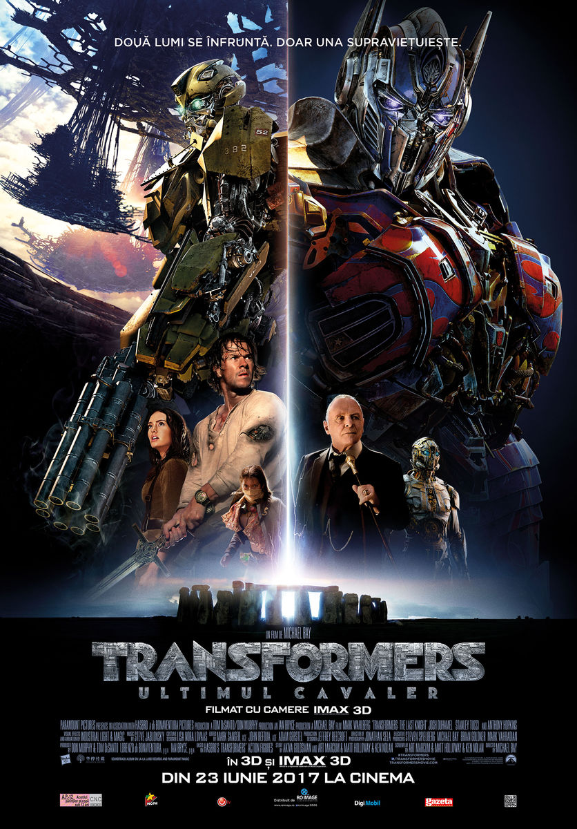 Transformers: The Last Knight (2017) Transformers: Ultimul cavaler – Sergiu Nicolaescu 18:00(3D)