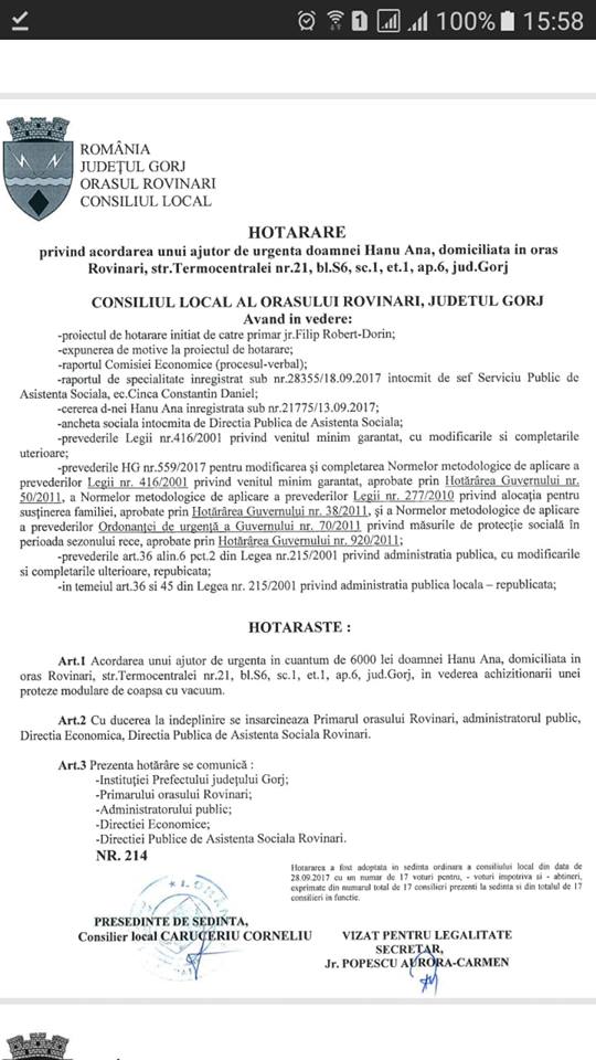 FOTO: Ajutor de urgență pentru o rovinăreancă