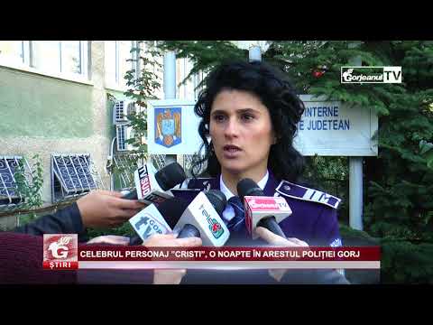 CELEBRUL PERSONAJ ”CRISTI”, O NOAPTE ÎN ARESTUL POLIȚIEI GORJ