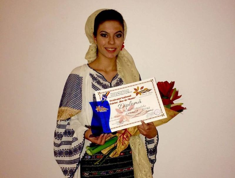 Andrada Betej a obţinut Trofeul Festivalului Naţional de Folclor “Dor de munte”