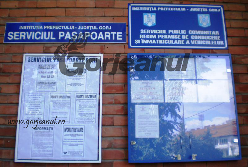 Programări online la Serviciul de Paşapoarte Gorj