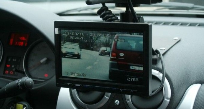 Șoferiță prinsă de radar