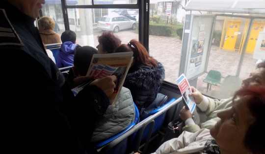 Poliția, în acțiune în autobuzele și troleibuzele din Târgu-Jiu