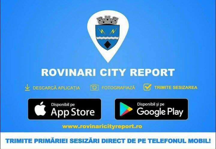 Aplicaţie mobilă pentru sesizările venite din partea rovinărenilor