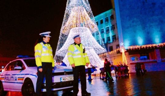 Polițiștii gorjeni, într-o ipostază inedită de Revelion