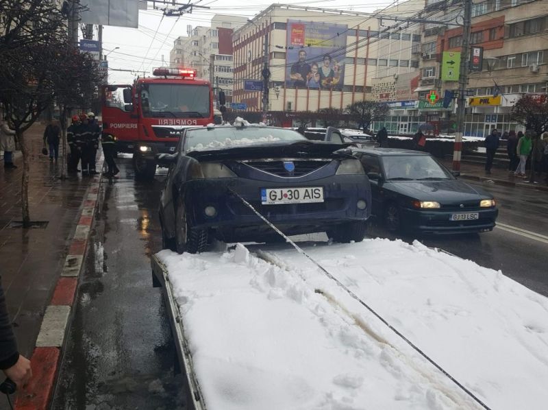 Incendiu la Târgu-Jiu