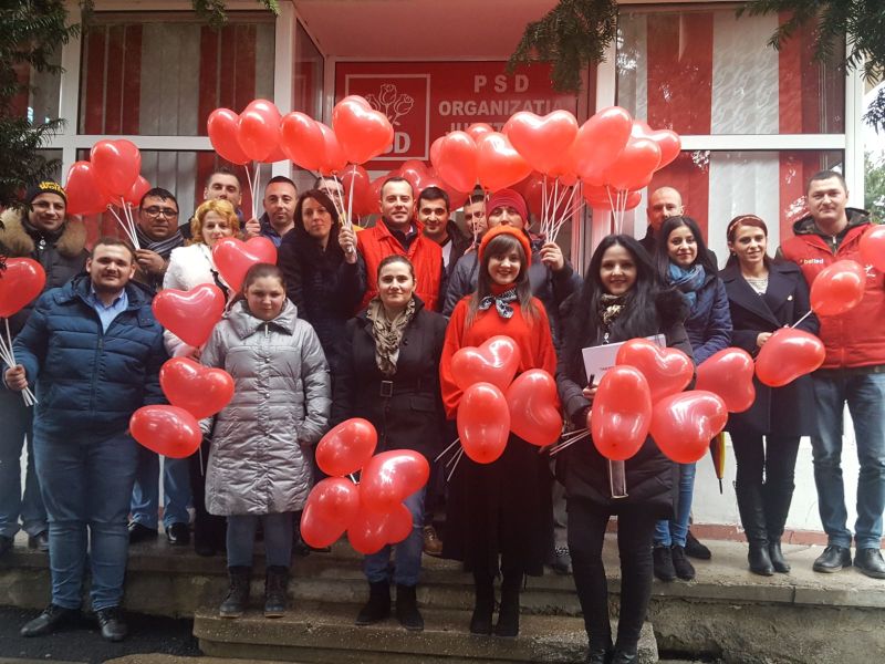 Tinerii social-democraţi au marcat Sfântul Valentin
