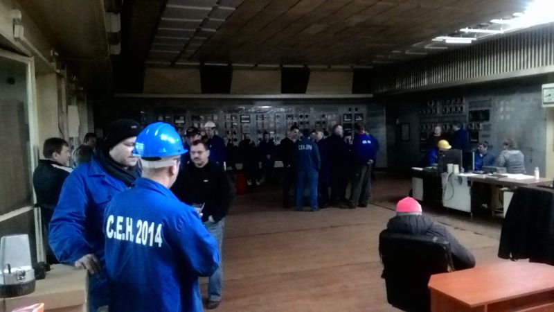 Protest la Termocentrala Mintia