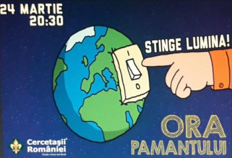 Se sting luminile pentru o oră! – Ora Pământului, marcată la Târgu-Jiu şi Motru