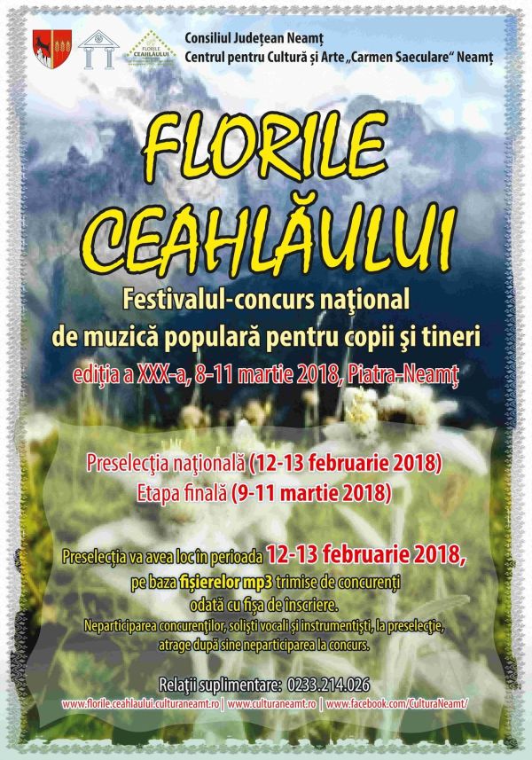 Rovinărean, premiat la Festivalul “Florile Ceahlăului”