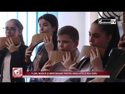 FLORI, MUZICĂ ȘI MĂRȚISOARE PENTRU ANGAJATELE SGA GORJ