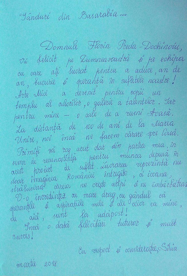 scrisoare silvia, basarabia