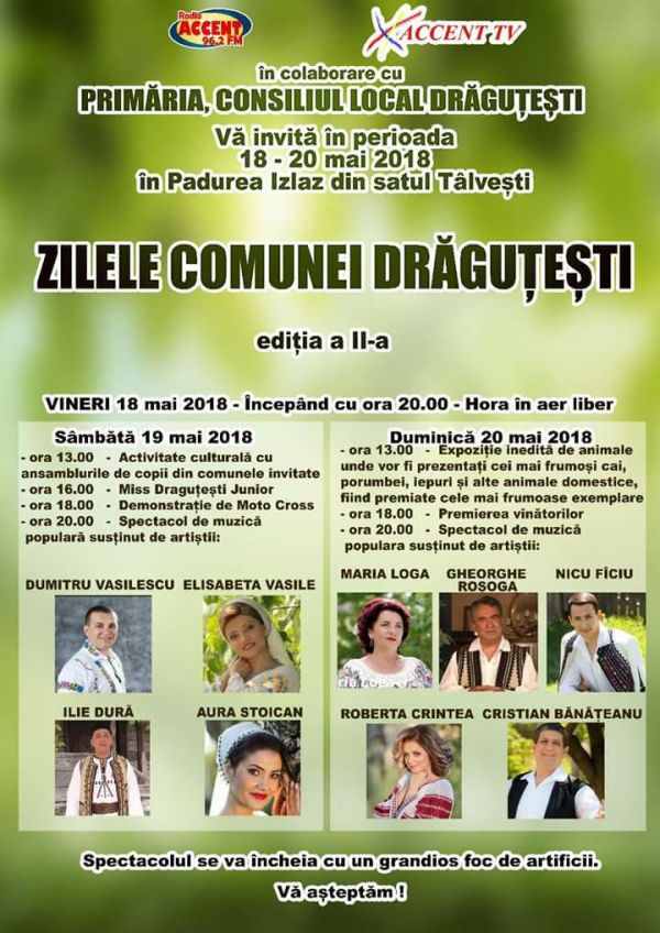 Sărbătoare pentru locuitorii din comuna Drăguțești