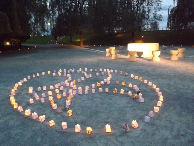 4.000 de gulguțe au luminat Parcul Central din Târgu-Jiu