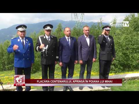 FLACĂRA CENTENARULUI, APRINSĂ ÎN POIANA LUI MIHAI