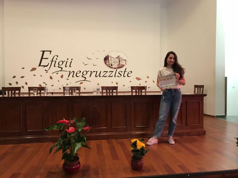 Premiul special, pentru intuiție critică și simț estetic, obținut de fiica purtătorului de cuvânt al IPJ Gorj