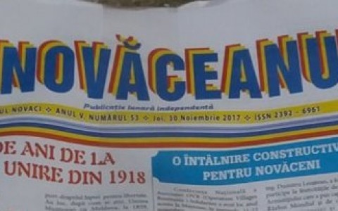 Eveniment editorial – NOVĂCEANUL, în anul Centenarului Marii Uniri