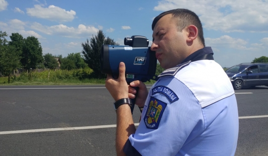 Amenzi de aproape 20.000 euro în câteva ore, după punerea în funcțiune a radarului pistol în Gorj