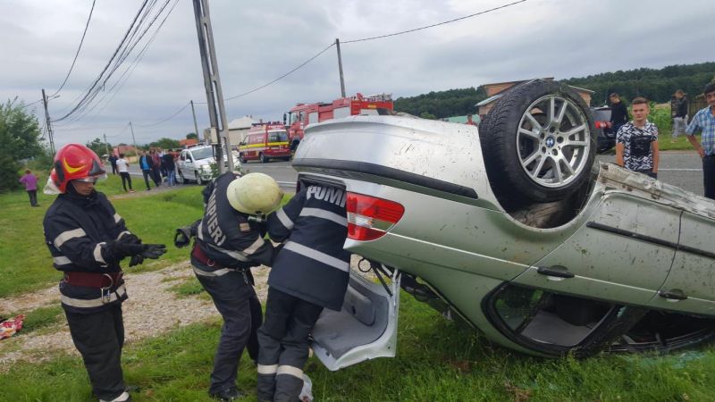 Tamponare spectaculoasă la Copăcioasa