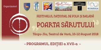 Debutează a XVII-a ediţie a Festivalului “Poarta Sărutului”