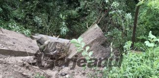 Pod rupt de viitură, la Berlești! Inundații în alte zece localități