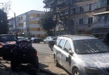 FOTO/VIDEO: Accident între o mașină și un ATV, la Târgu-Jiu